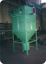 Dust collector for calcium carbonate 